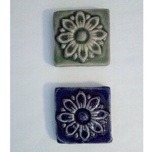 2 original artisan tiles